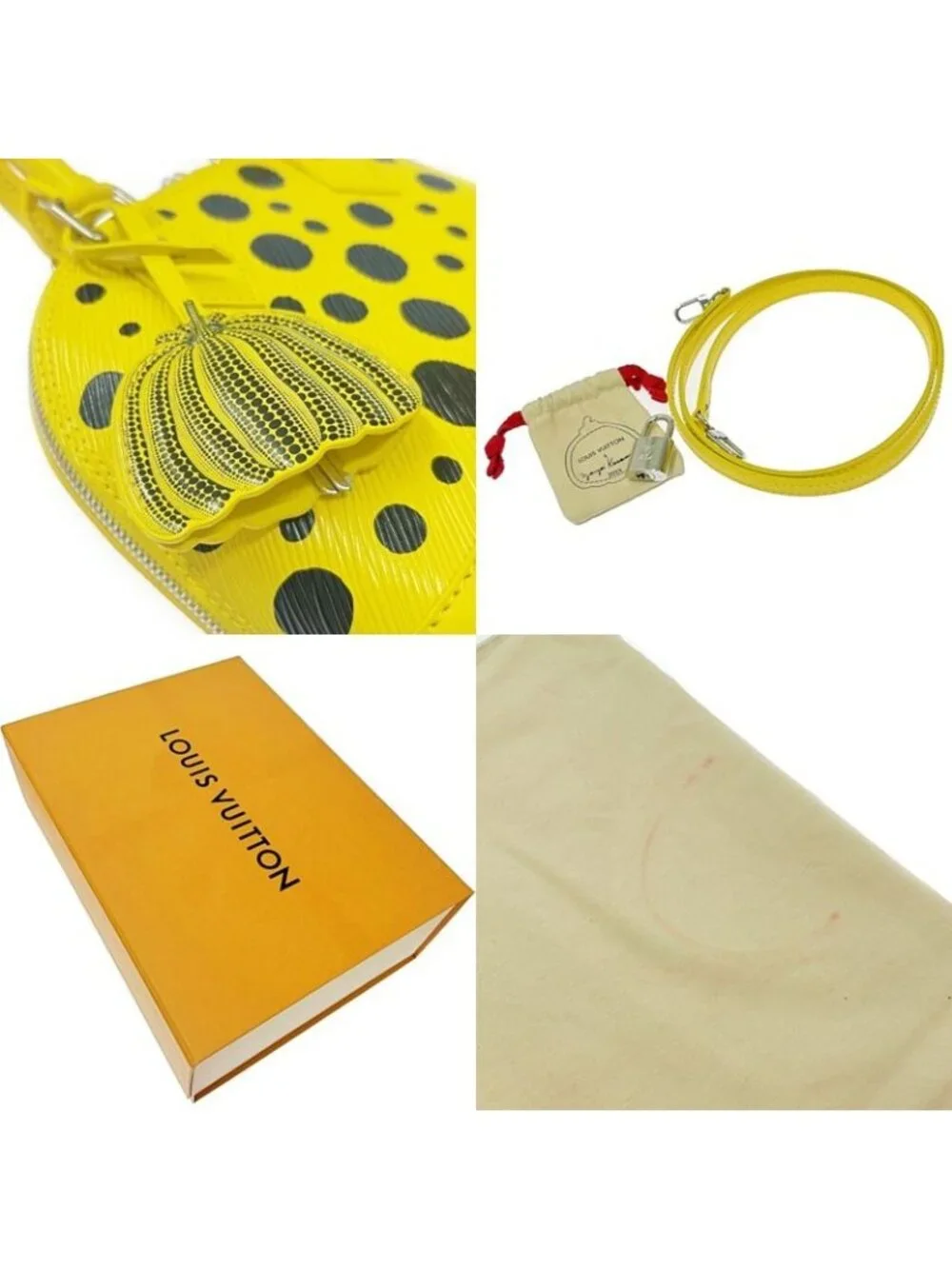 Louis Vuitton Epi Alma BB Yayoi Kusama Jone Noir